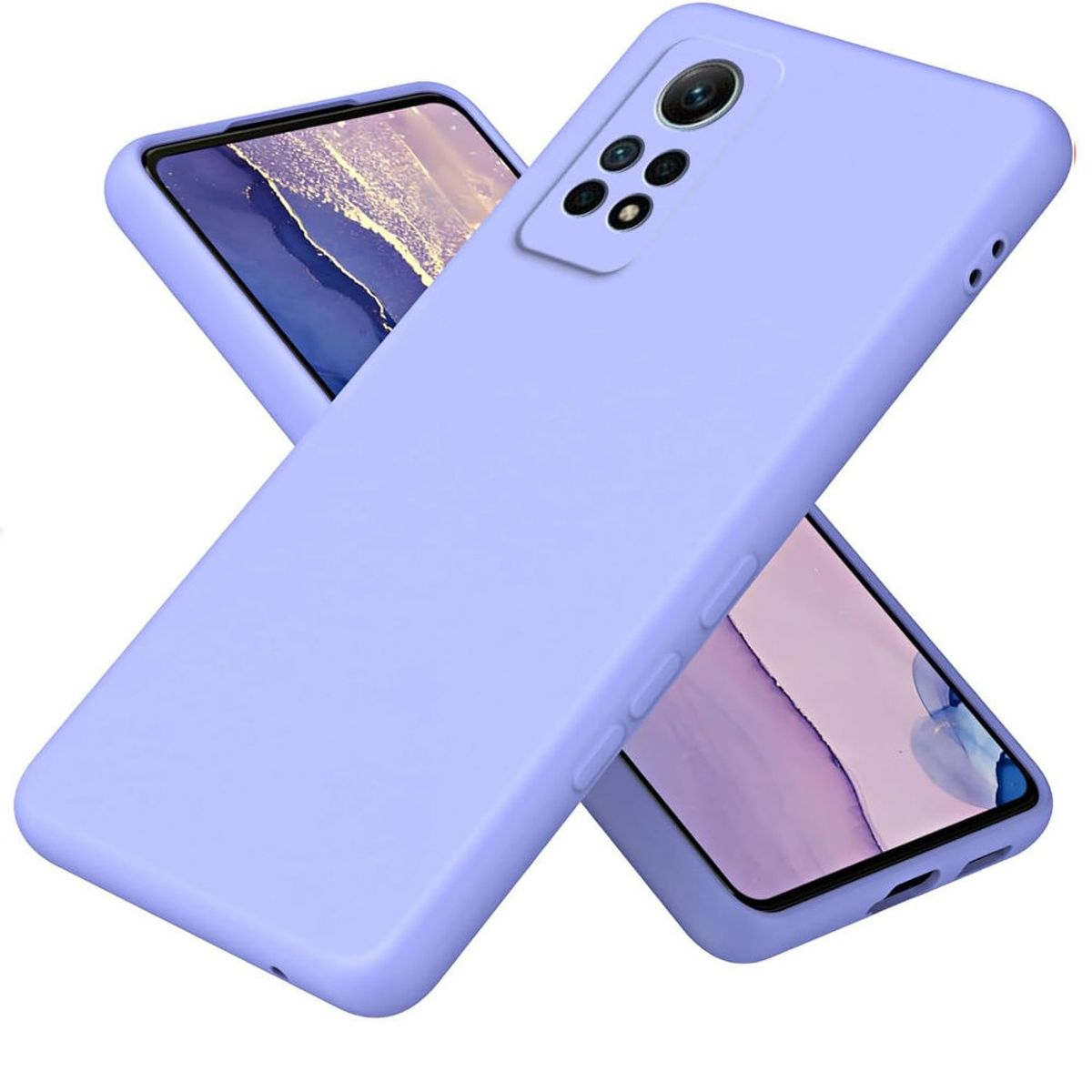 GENERICO - Funda for Xiaomi 10A Soft Feeling Antishock Lila Resistente Antigolpe
