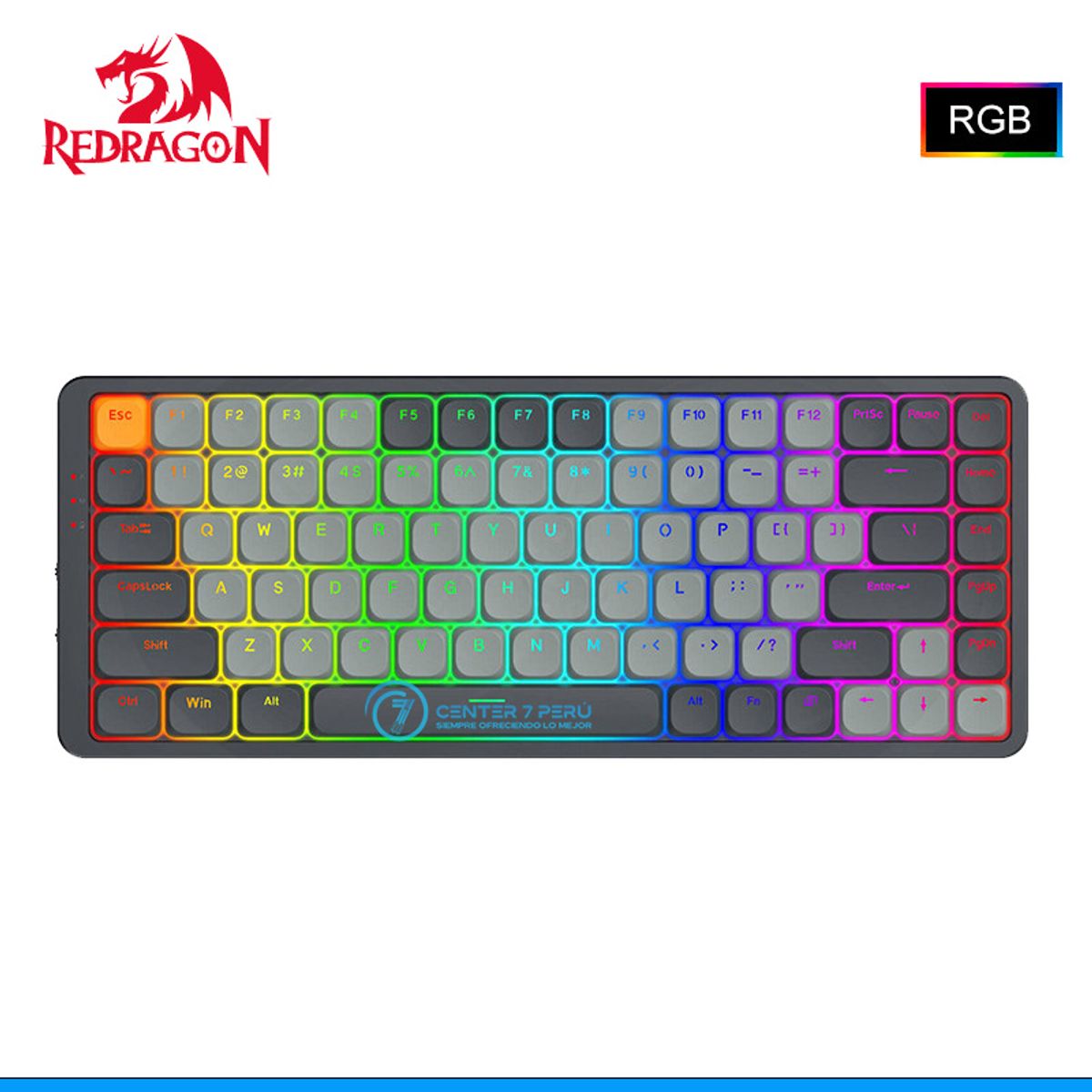 REDRAGON - Teclado Redragon Azure K652GG RGB-PRO English