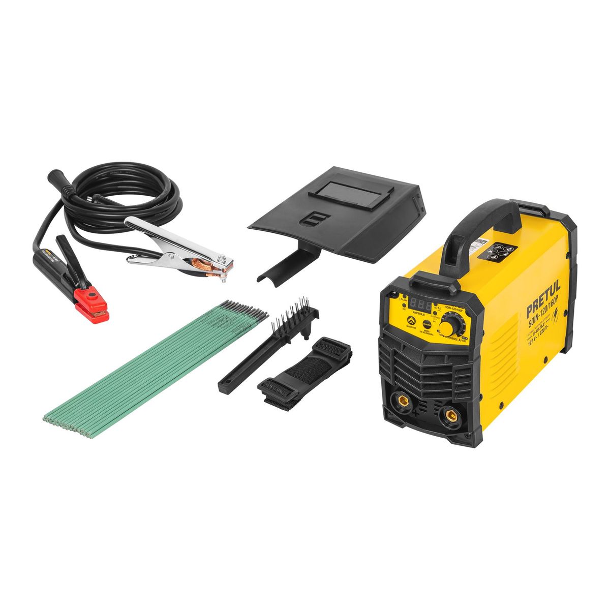 PRETUL - Soldadora inversora, 160 A, Bi-voltaje 127 / 220 V
