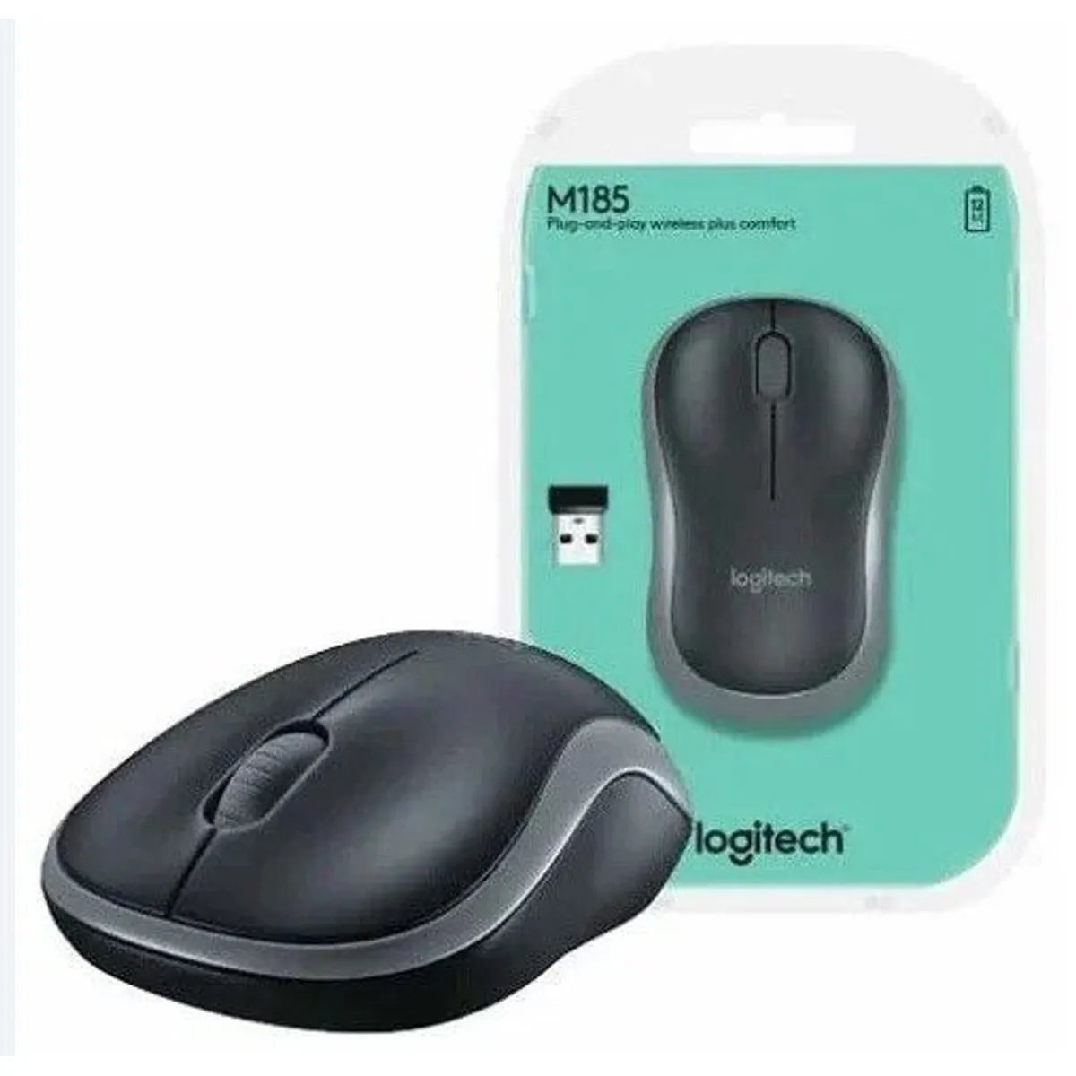 LOGITECH - MOUSE LOGITECH M185 WIRELESS GRAY
