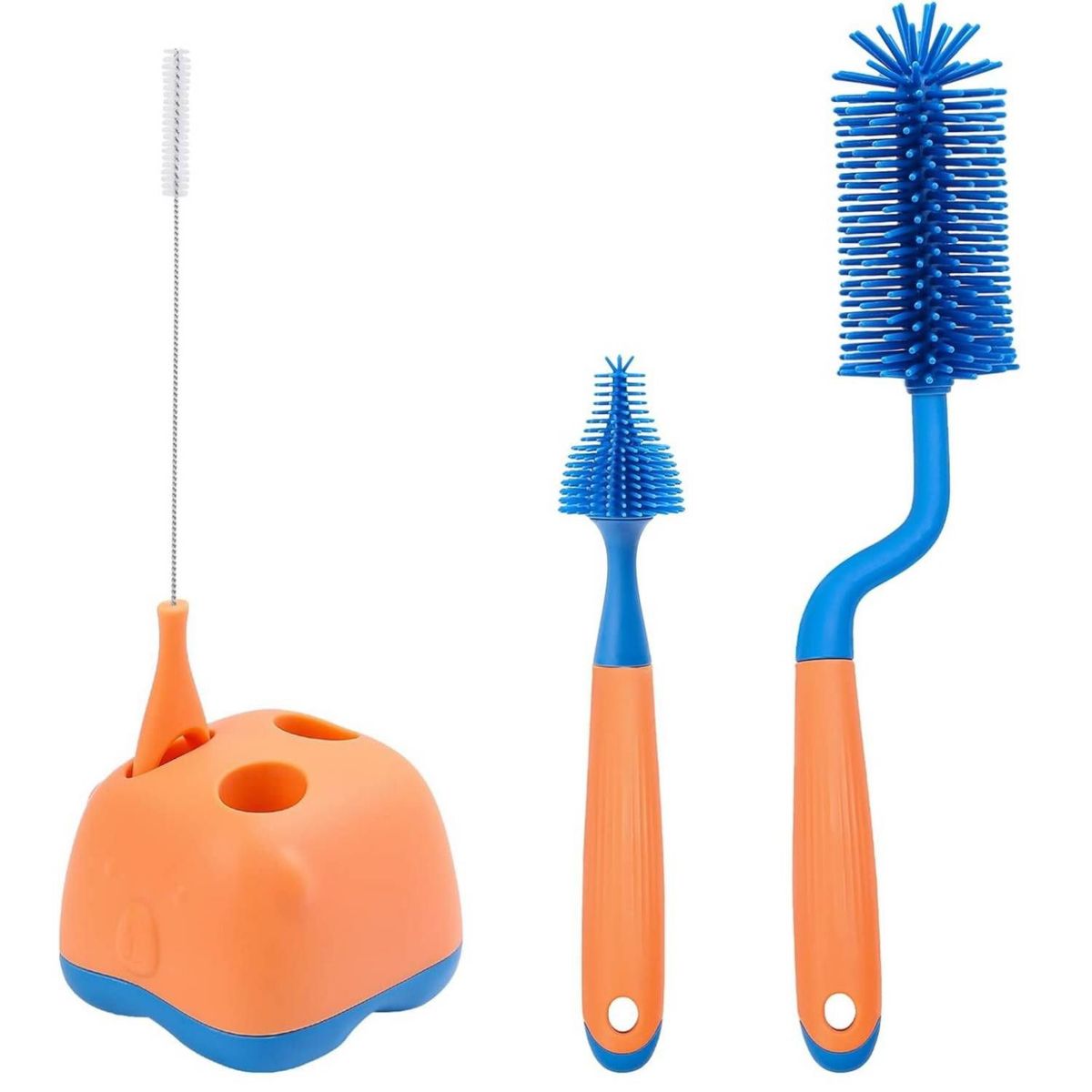 GENERICO - Set de limpieza para biberones 4 en 1 de Silicona