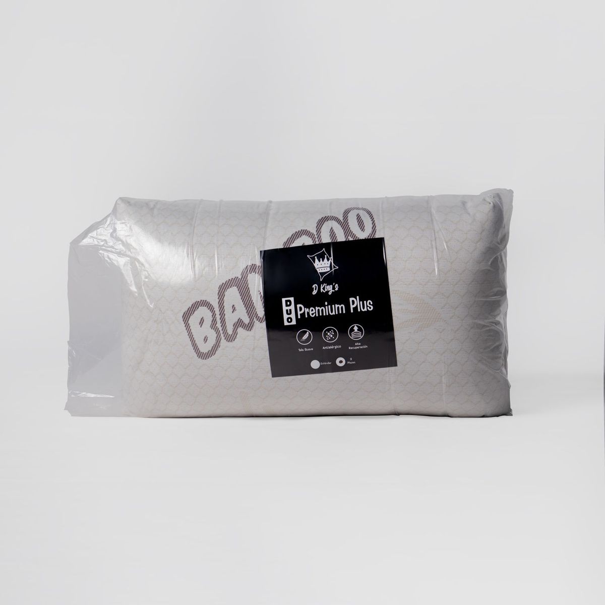 GENERICO - Almohada Duo Premium Tela Punto Set x2 - 65x45 cm