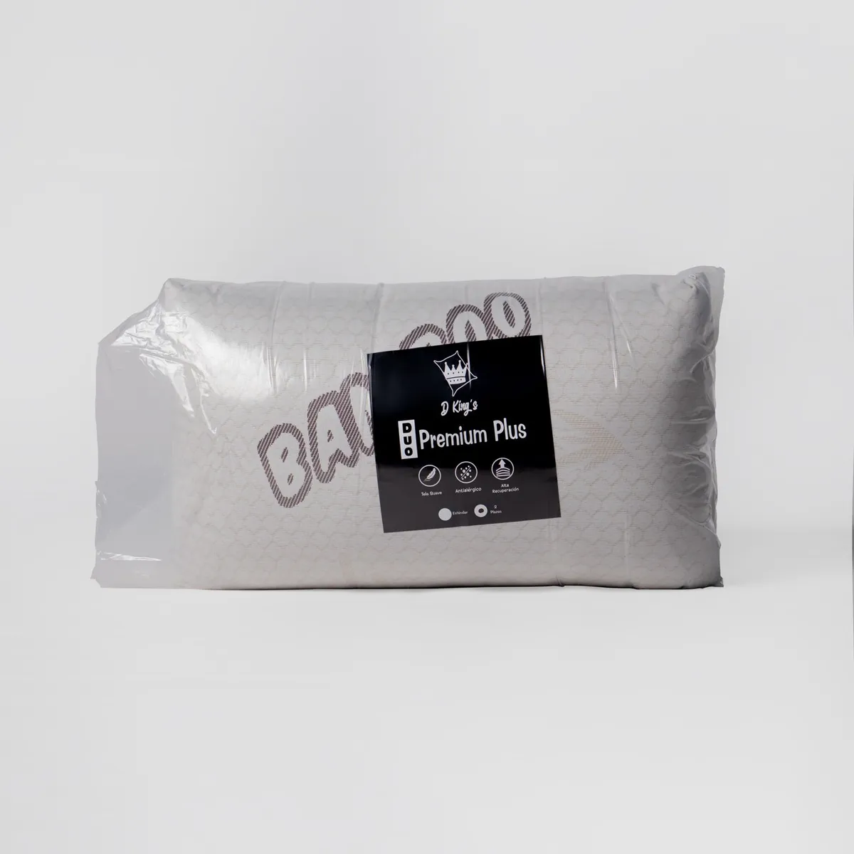 GENERICO - Almohada Duo Premium Tela Punto Set x2 - 65x45 cm