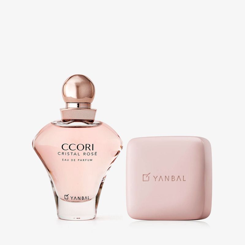YANBAL - Set Ccori Cristal Rosé Perfume  Jabón en Barra Perfumado
