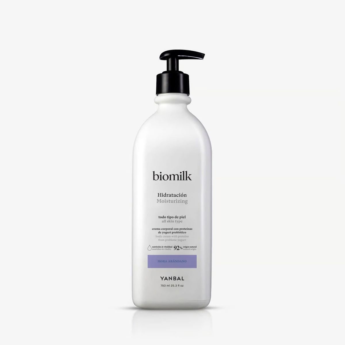 YANBAL - Crema Corporal Hidratación Biomilk Mora Arándano 750ML