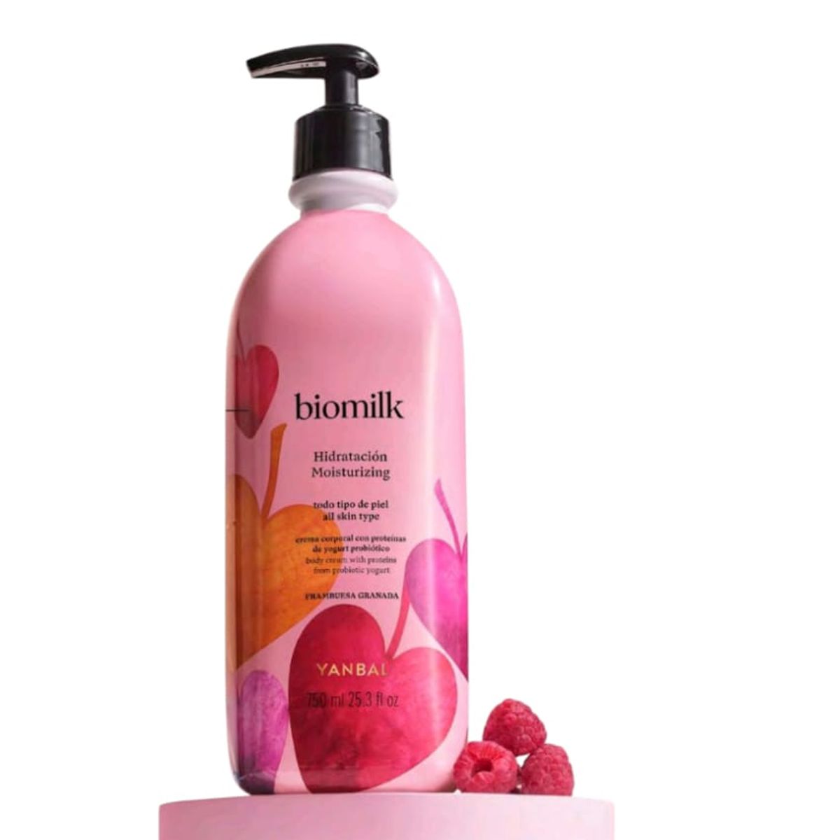 YANBAL - Crema Corporal Biomilk Frambuesa Granada 750ML