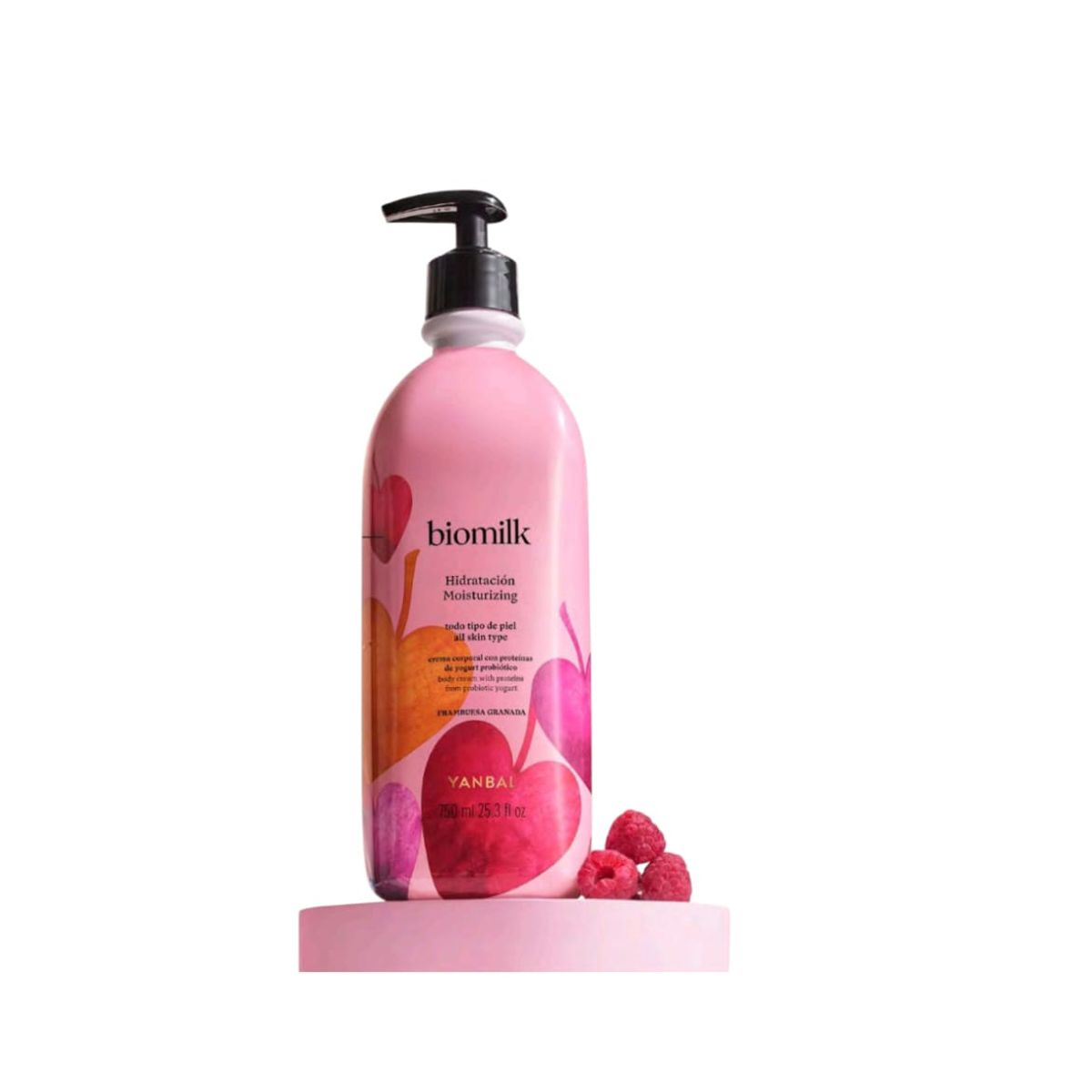 YANBAL - Crema Corporal Biomilk Frambuesa Granada 750ML