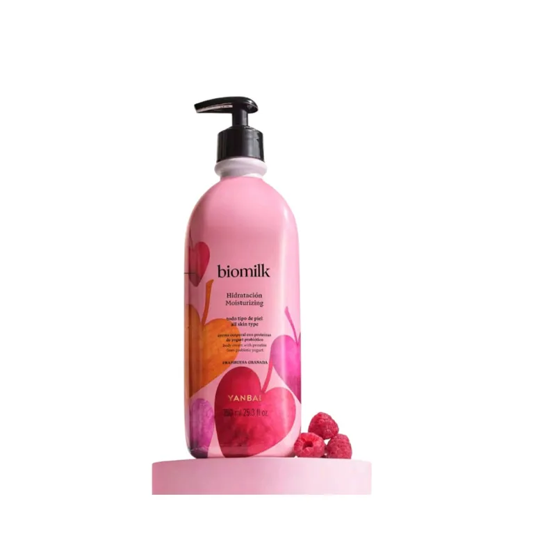 YANBAL - Crema Corporal Biomilk Frambuesa Granada 750ML