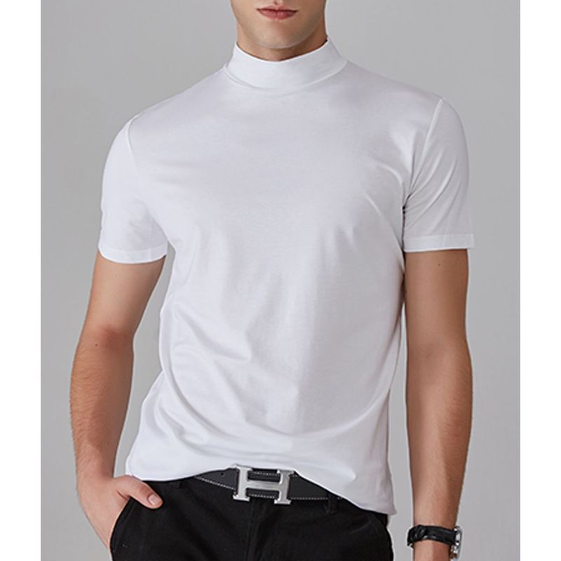 Polos de manga corta de color llano poleras para hombre ZIMRAHYG