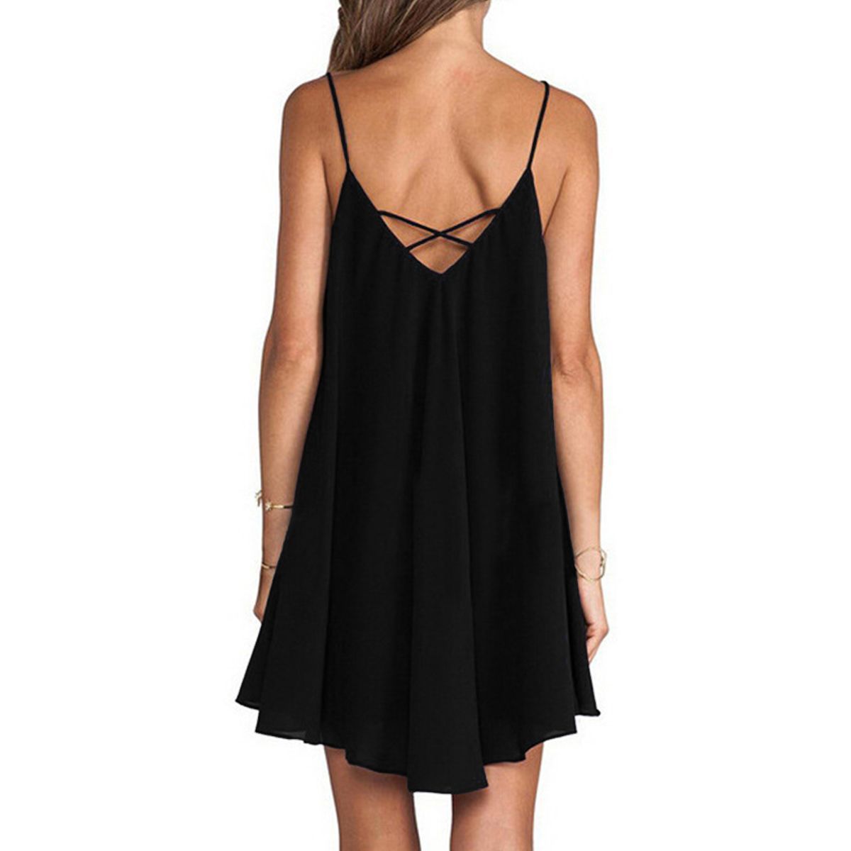 ZIMRAHYG - Falda de tirantes suelta y sin espalda para mujeres