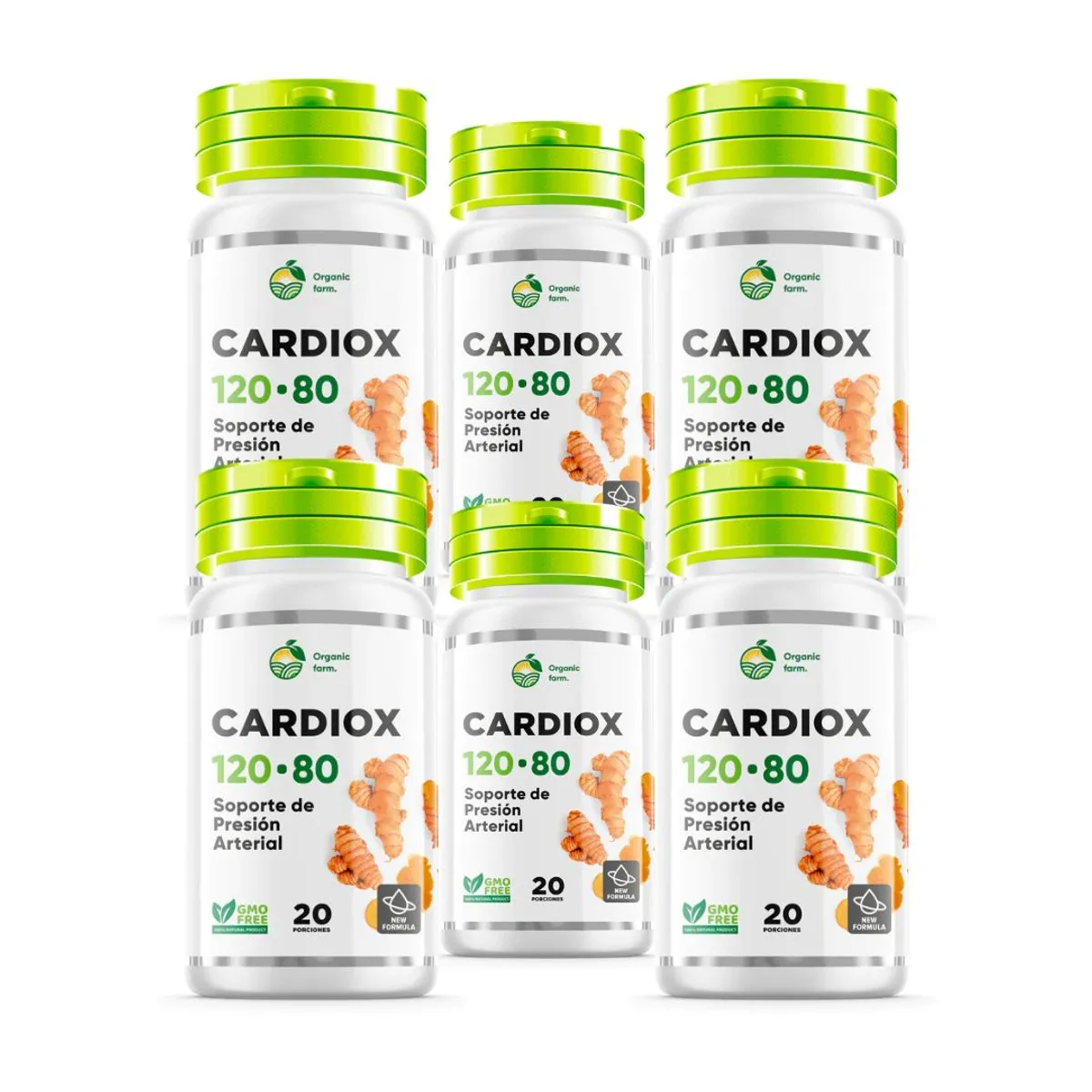 GENERICO - Cardiox Pack 6 Frascos Suplemento Diuretico Natural