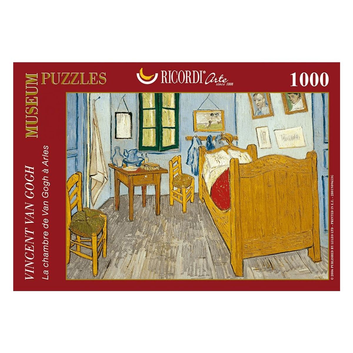 RICORDI ART - Rompecabezas Ricordi - El Dormitorio En Arlés Vincent - Van Gogh, 1000 Piezas