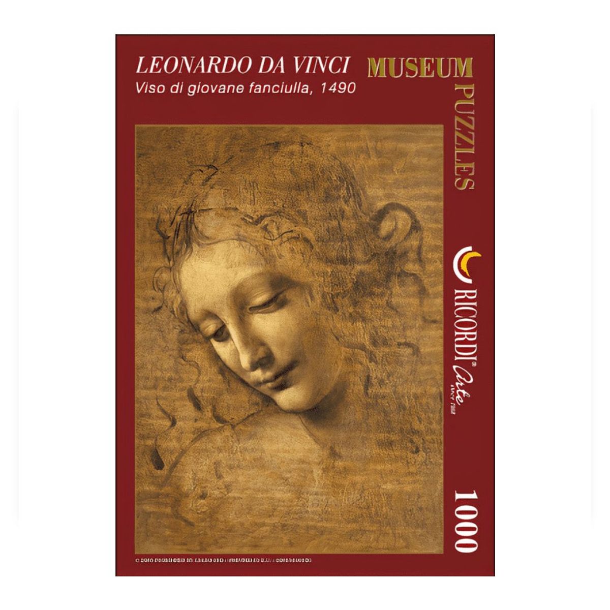 RICORDI ART - Rompecabezas Ricordi - Viso Di Giovanne - Leonardo Da Vinci, 1000 Piezas