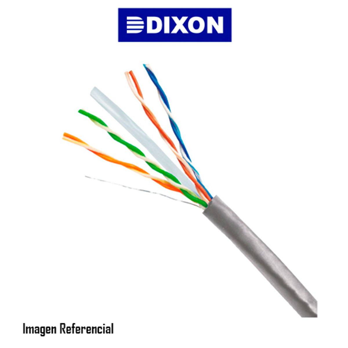 DIXON - CABLE DE RED DIXON 3060 CAT.6 4PX23AWG 305M P/INTERIOR, GRIS