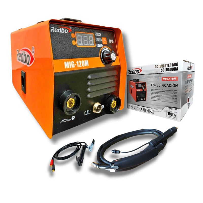 REDBO - Soldadora MIG Sin gas FLUX 120Amp Redbo