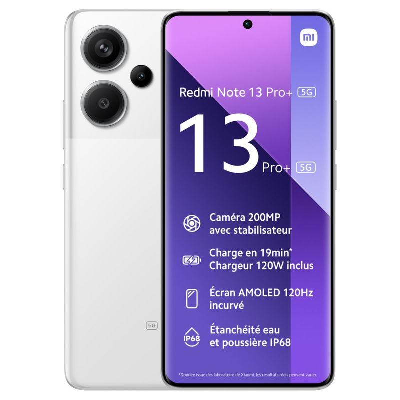 XIAOMI - XIAOMI REDMI NOTE 13 PRO PLUS 12GB RAM 512GB + 200MP - BLANCO.