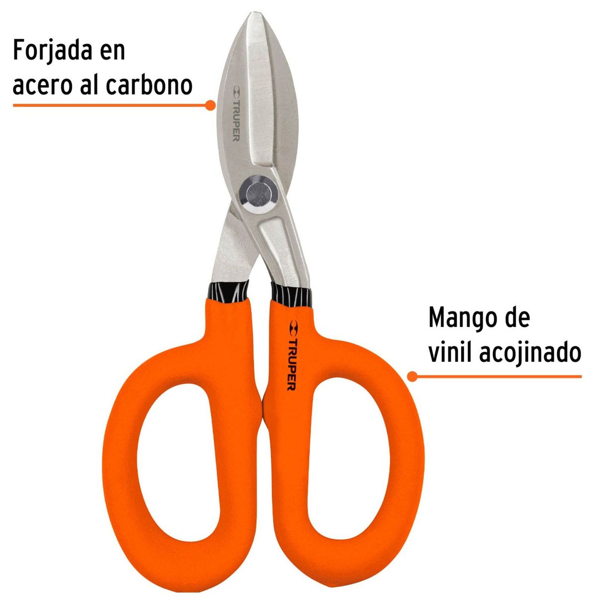 TRUPER - Tijera para hojalatero corta lata  7" pulgadas Truper