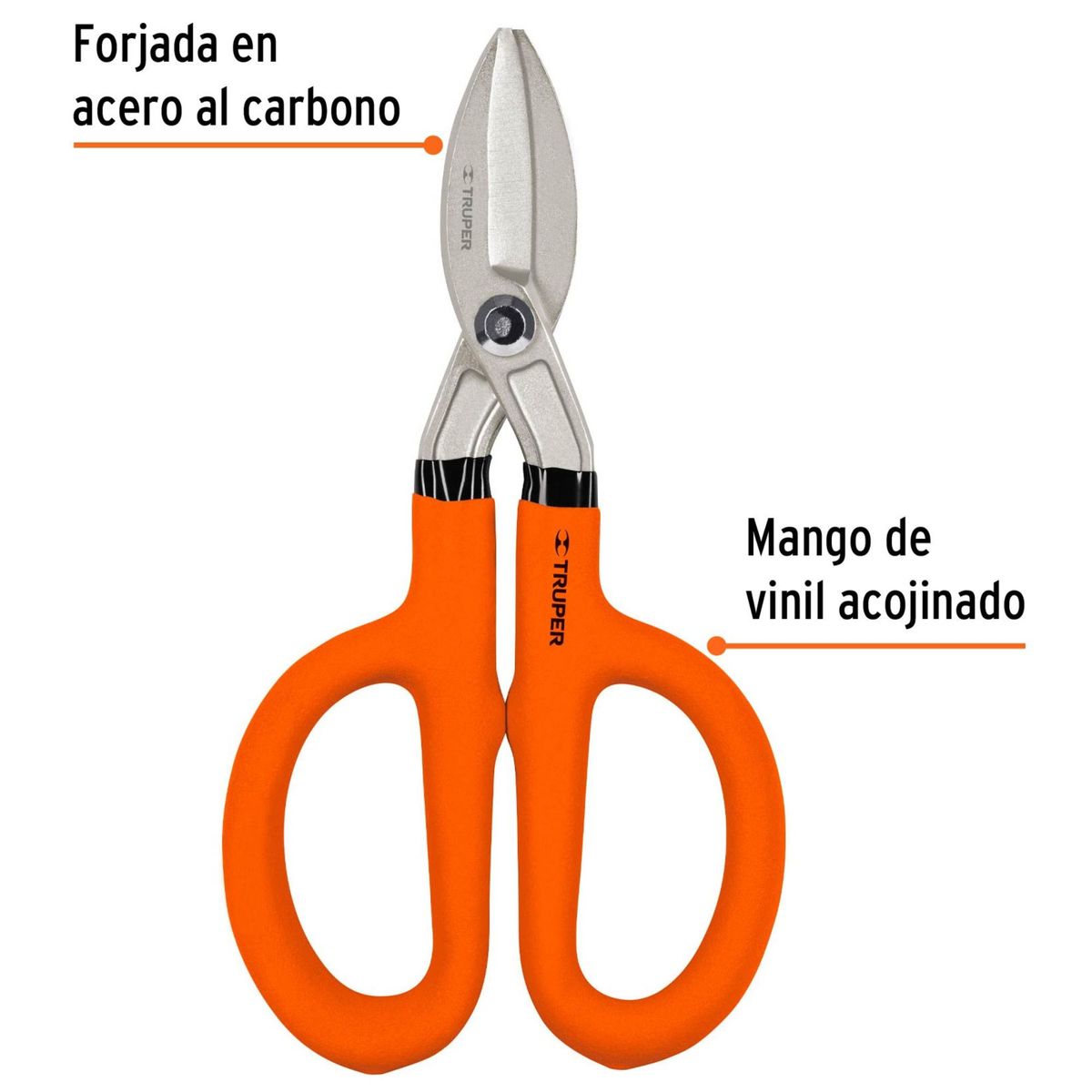 TRUPER - Tijera para hojalatero corta lata  8" pulgadas Truper