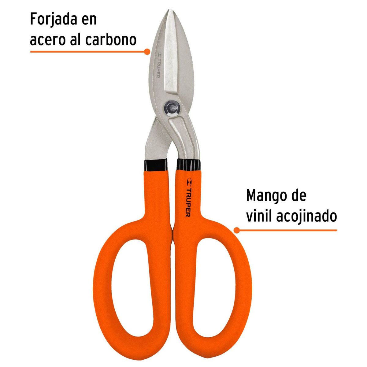 TRUPER - Tijera para hojalatero corta lata  10" pulgadas Truper