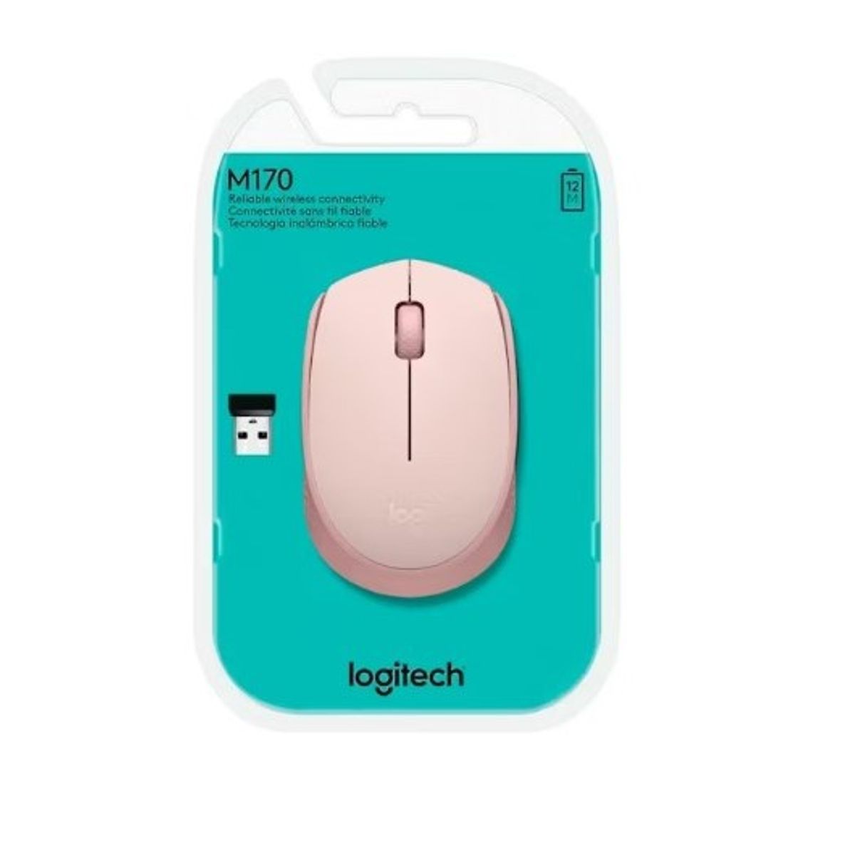LOGITECH - Mouse Logitech M 170 Inalambrico -Rosa