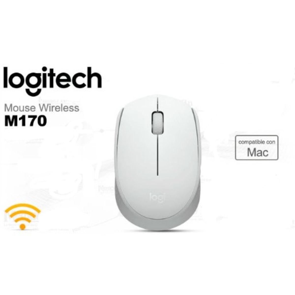 LOGITECH - Mouse Logitech M170 Inalambrico- Blanco
