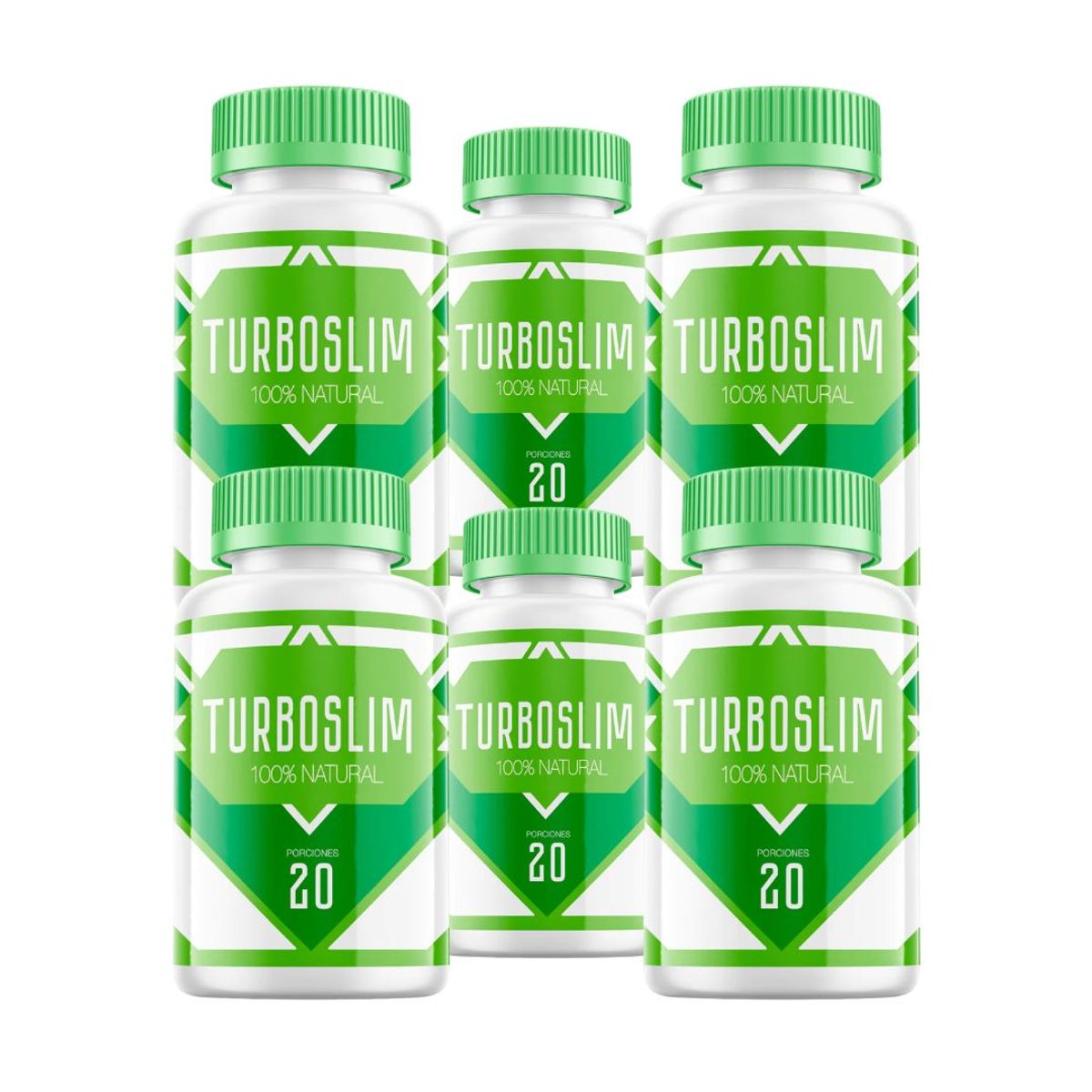 GENERICO - Turboslim Pack 6 Frascos Suplemento Natural