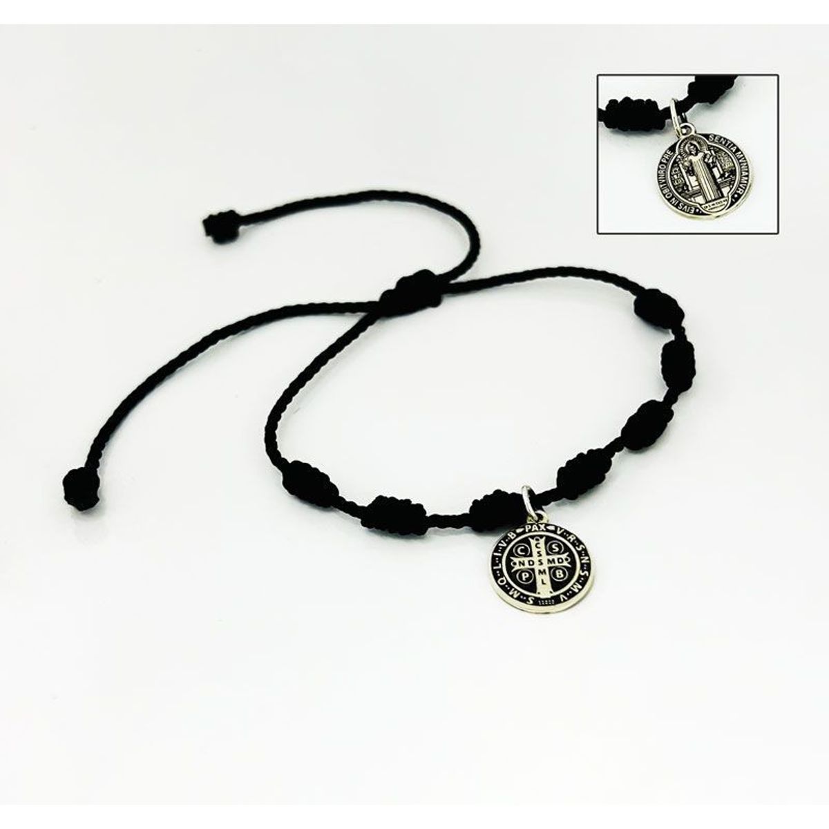 GENERICO - Pulsera SAN BENITO CON 7  NUDOS