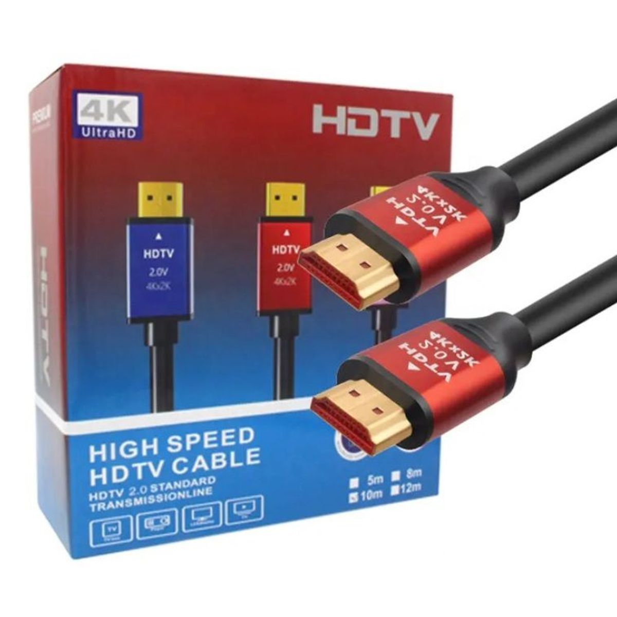 SEISA - Cable Hdmi 4k Premium - Punta Dorada - Ultra Hd 5 Metros