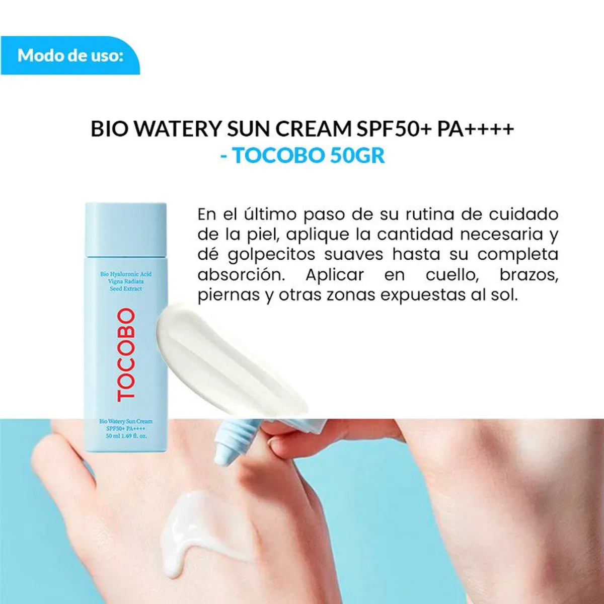 TOCOBO - BIO WATERY SUN CREAM SPF50+ PA++++ 50 Gr -TOCOBO