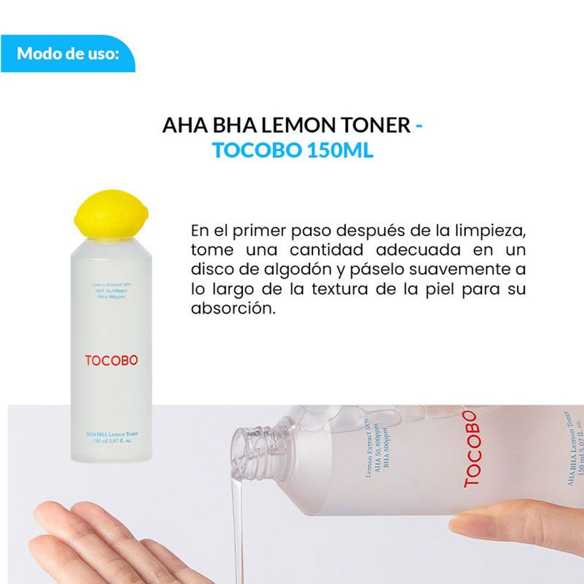 TOCOBO - AHA BHA LEMON TONER 150 ml – TOCOBO_123