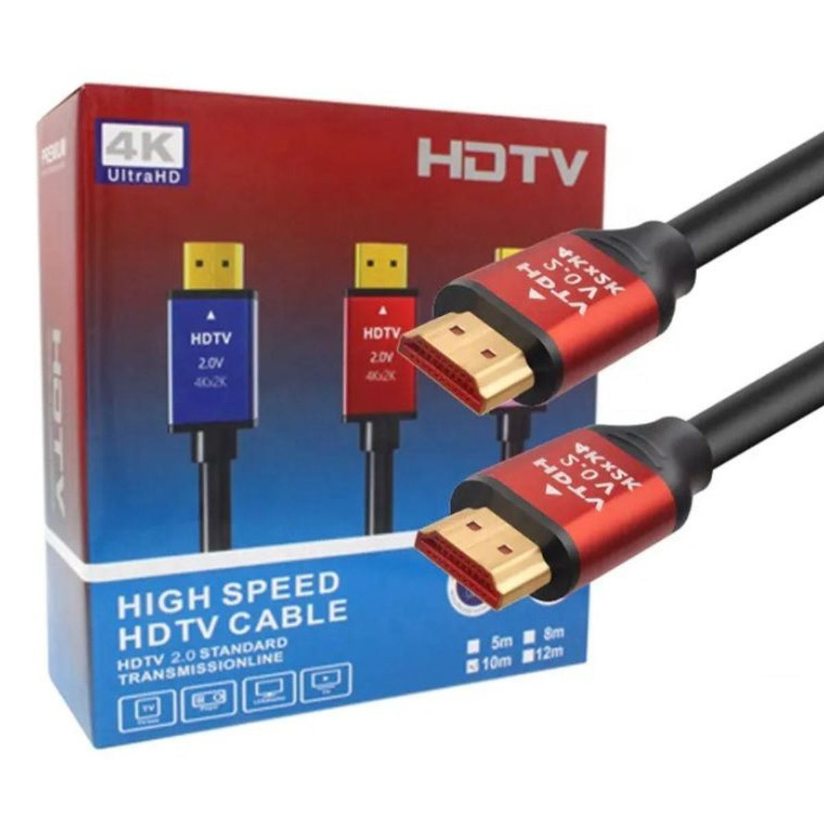 SEISA - Cable Hdmi 4k Premium - Punta Dorada - Ultra Hd 5 Metros