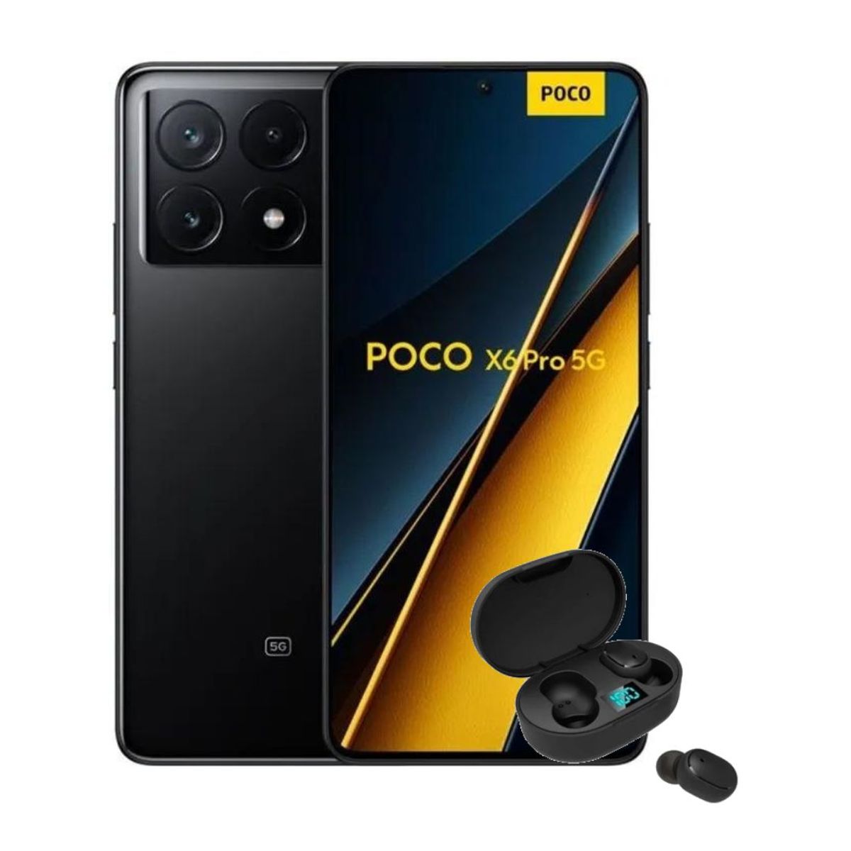 XIAOMI - Xiaomi Poco X6 Pro 5G 512gb 12gb Ram Dual Sim  NEGRO + AUDIFONO INALAMBRICO