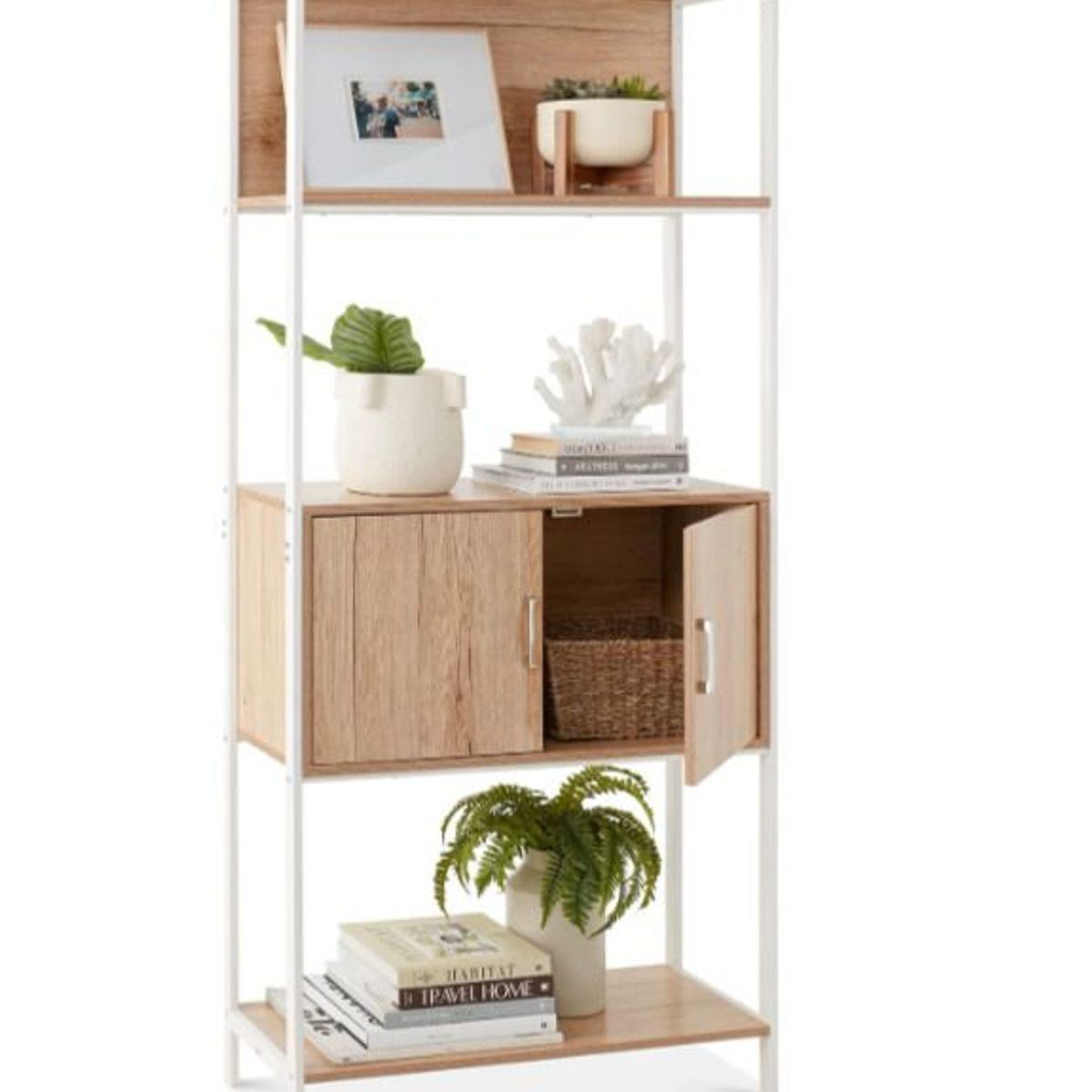 NACION MUEBLES - Armario de Estanteria de Madera Asia