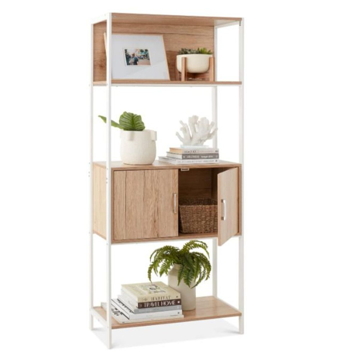 NACION MUEBLES - Armario de Estanteria de Madera Asia