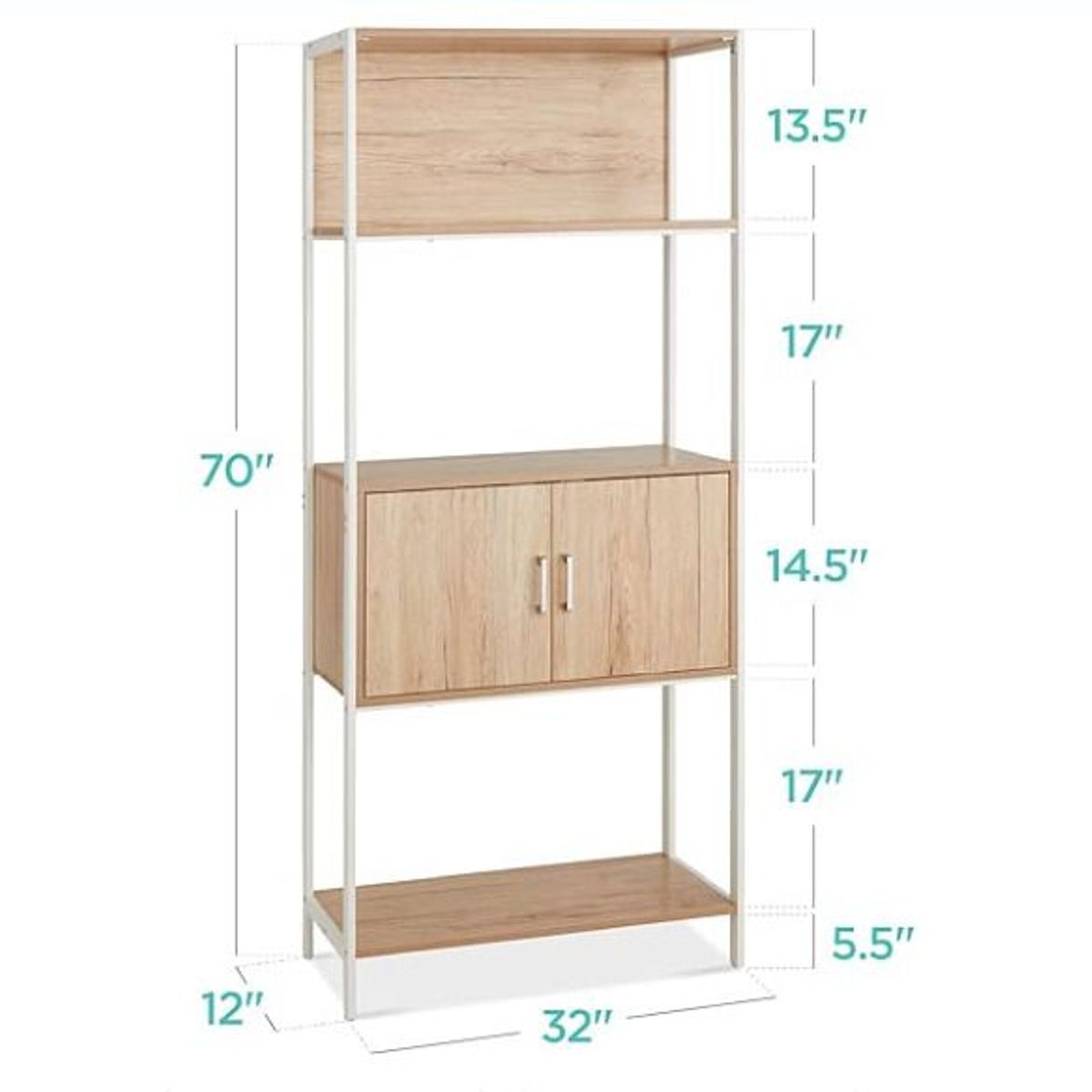 NACION MUEBLES - Armario de Estanteria de Madera Asia