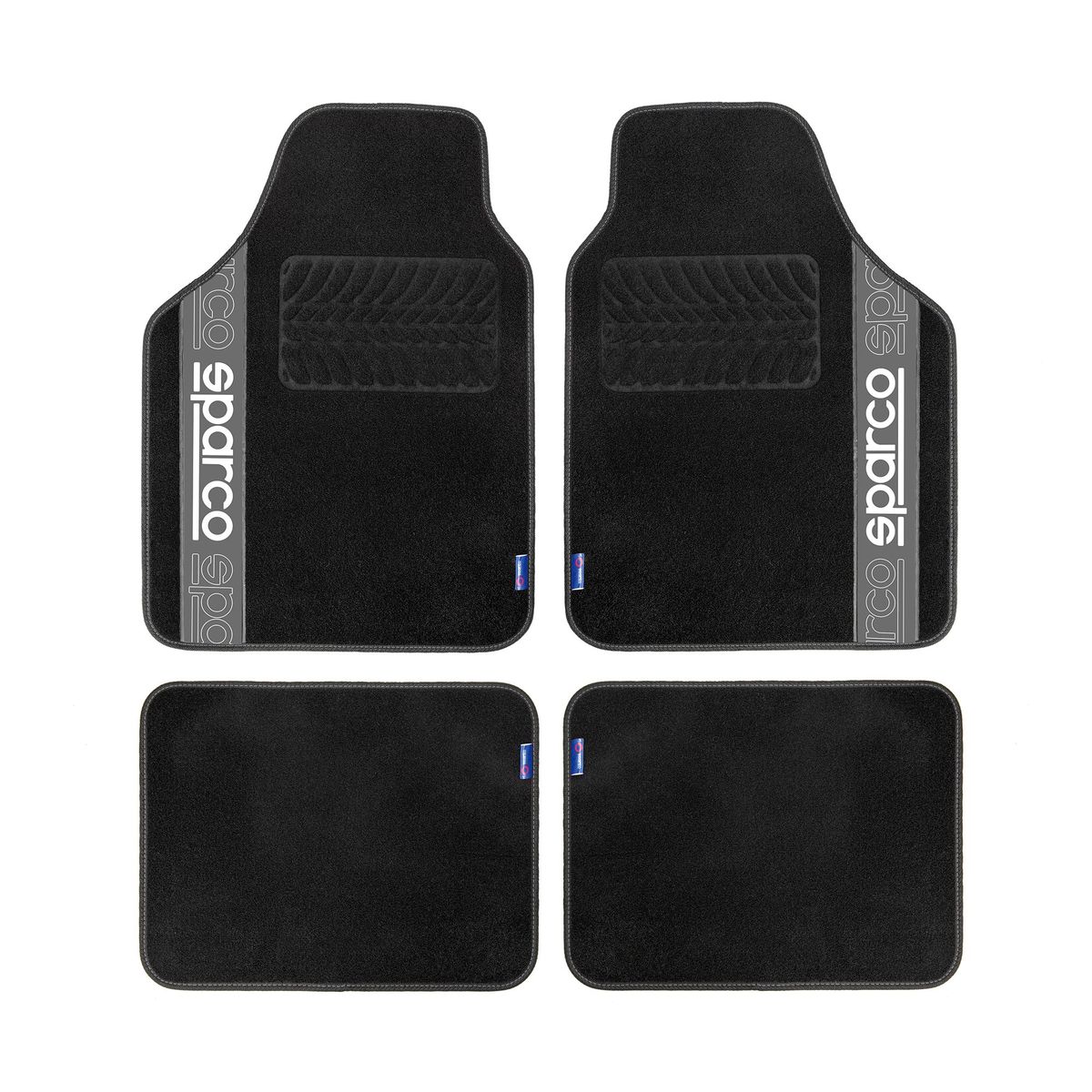 SPARCO - Tapete piso Alfombra Sparco 4 Piezas Universal Original