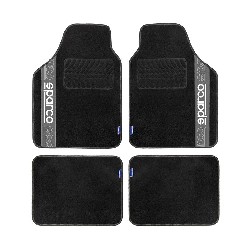 SPARCO - Tapete piso Alfombra Sparco 4 Piezas Universal Original