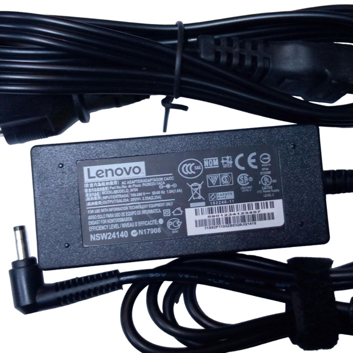 GENERICO - Cargador Para Laptop Compatible Con Lenovo 20v 2-25A