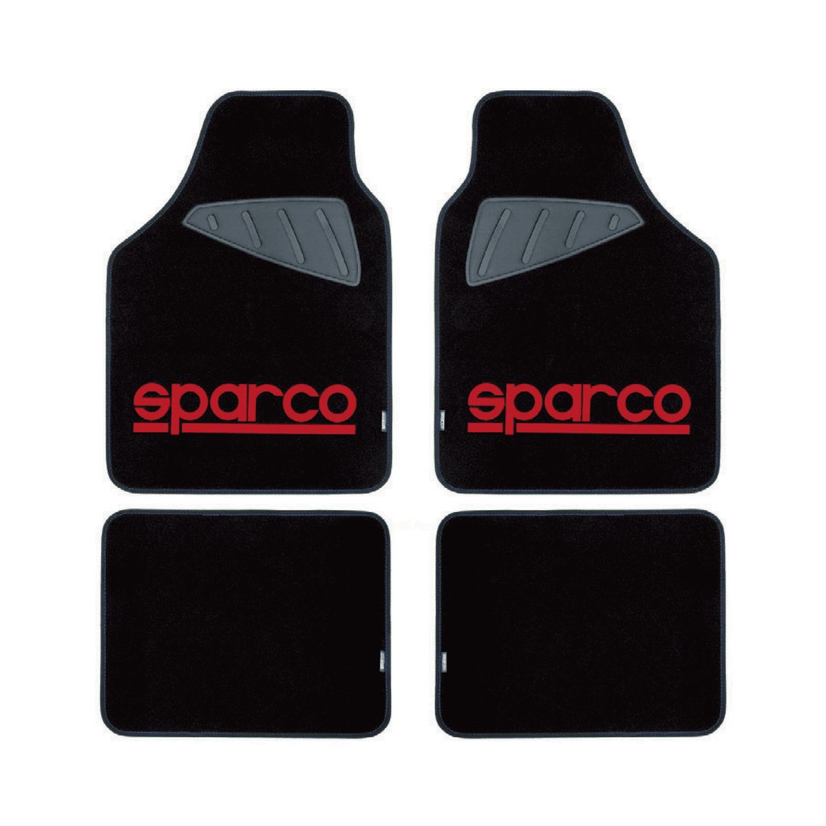 SPARCO - Tapete piso Alfombra Sparco 4 Piezas Universal Original