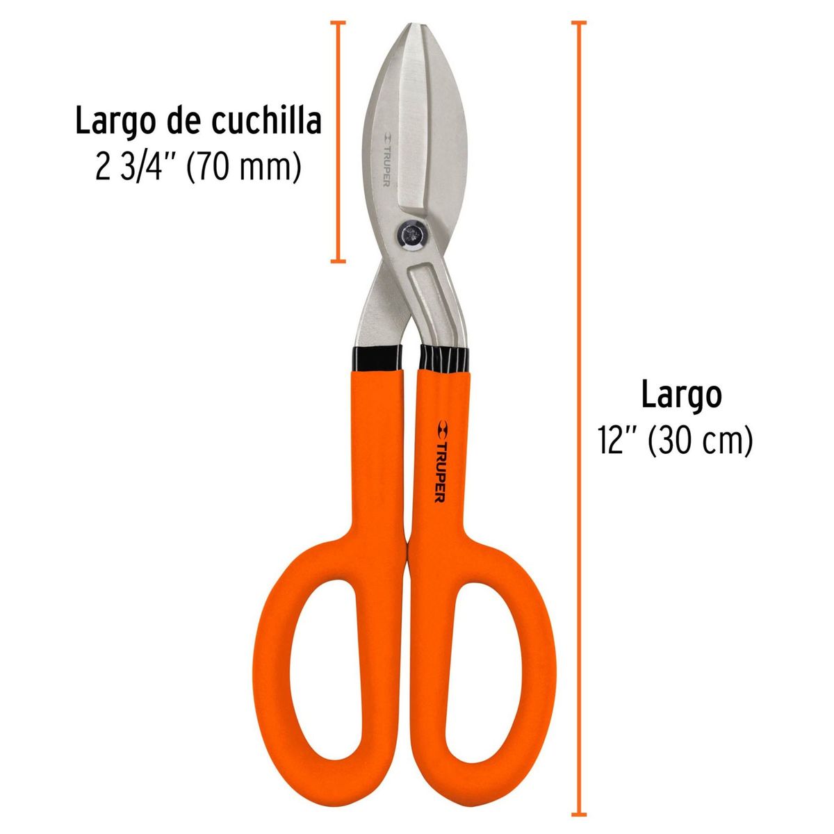 TRUPER - Tijera para hojalatero corta lata  12" pulgadas Truper