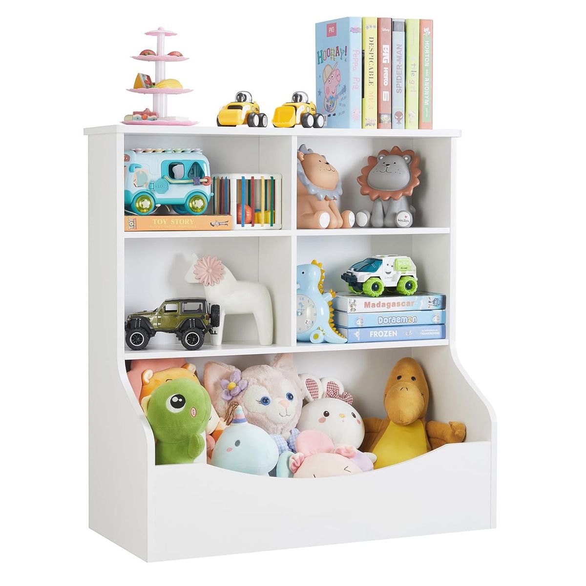 DIBA MUEBLES - Juguetero Librero Infantil Janis Blanco  DIBA Muebles