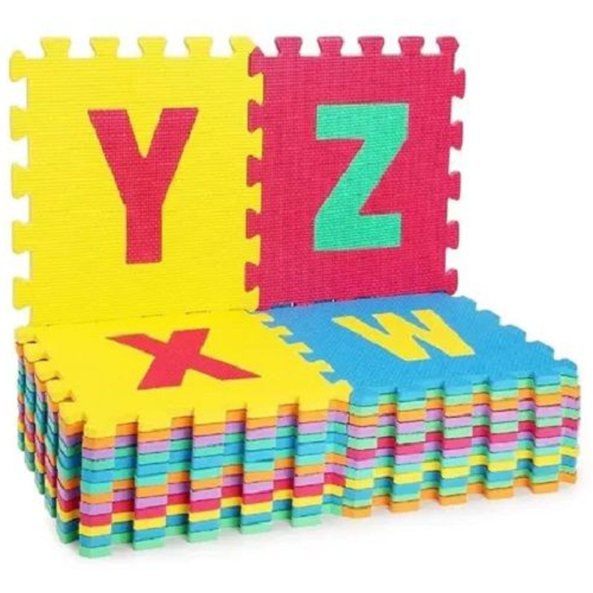 GENERICO - Alfombra Anti golpes Para Niños x 36 piezas - Multicolor