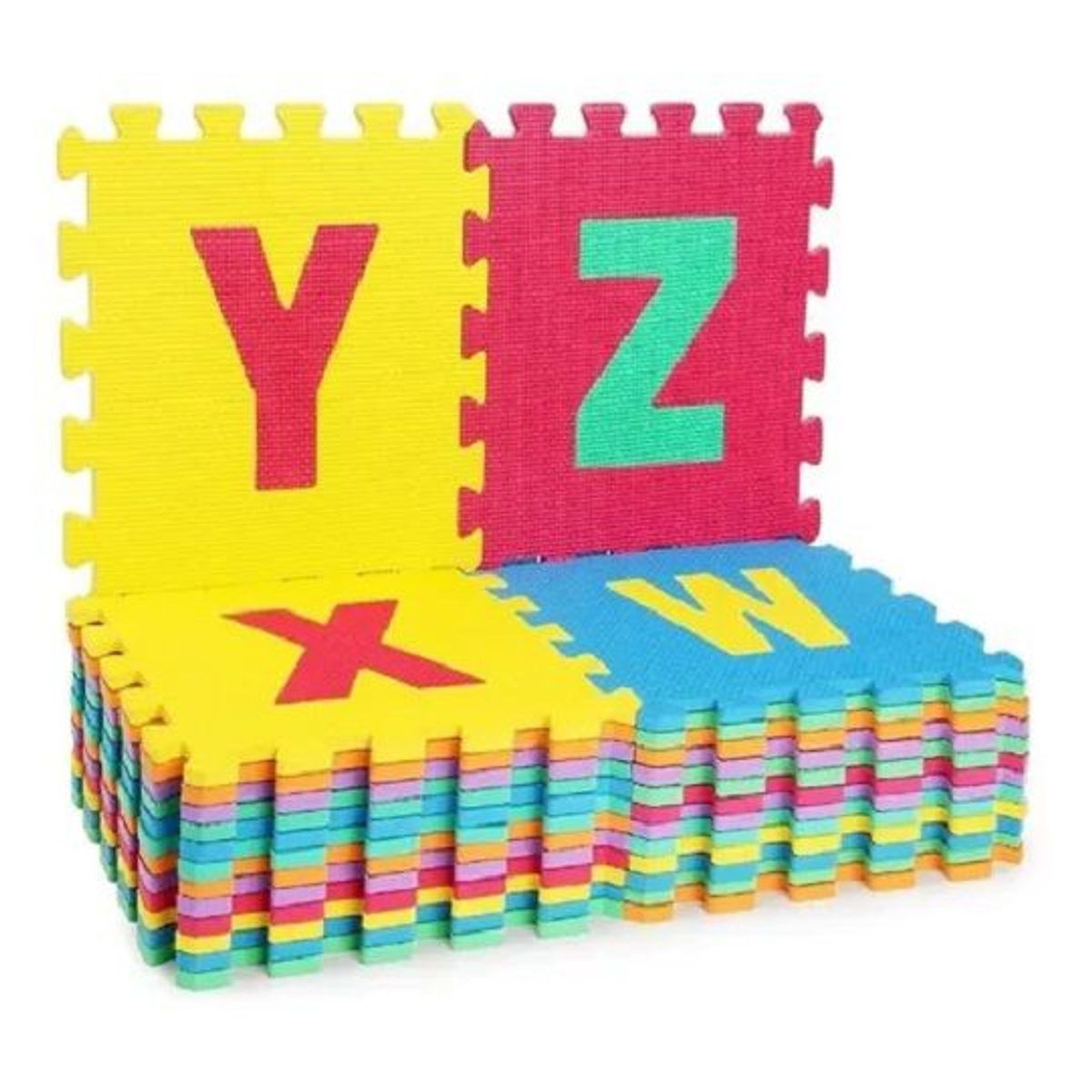 GENERICO - Alfombra Anti golpes Para Niños x 36 piezas - Multicolor