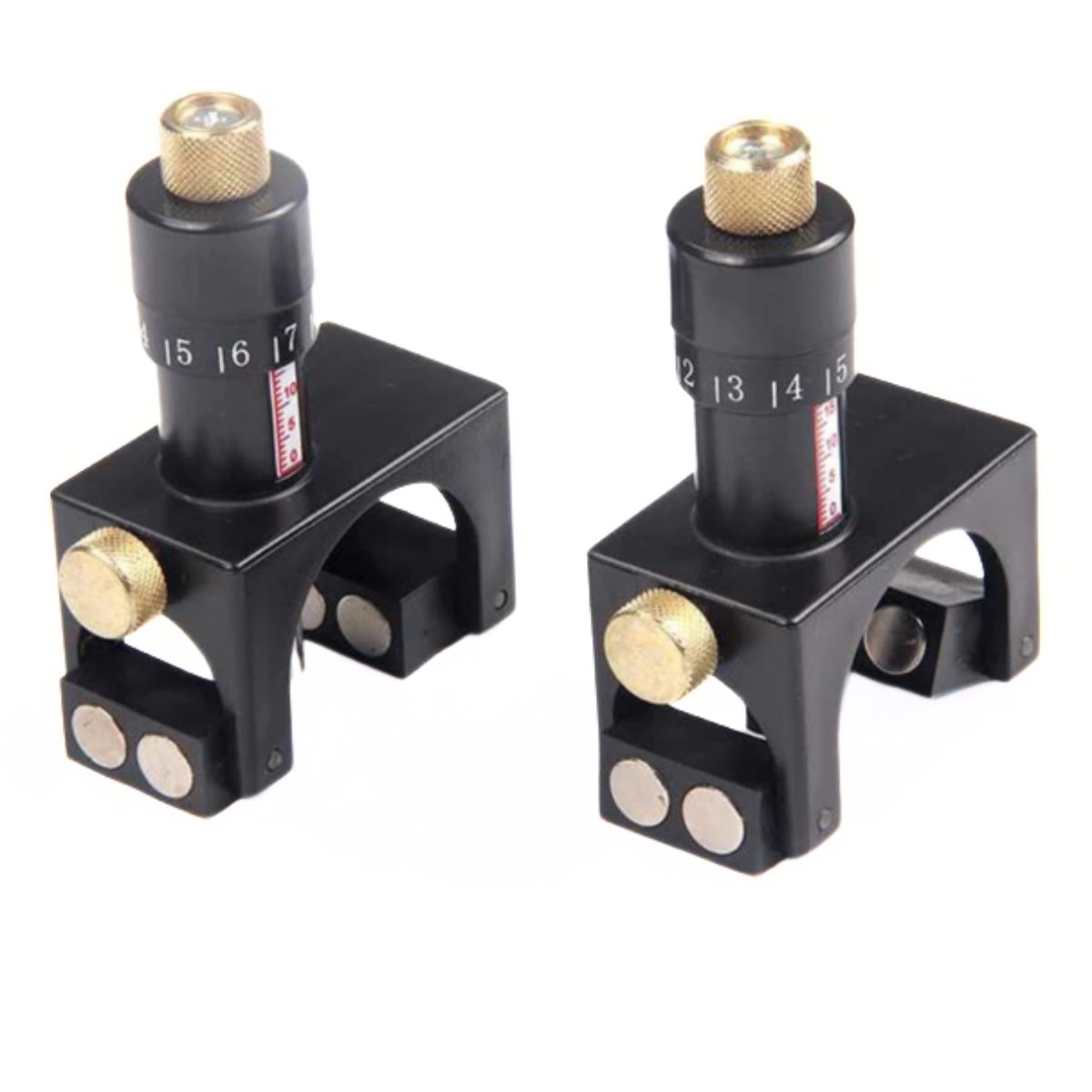 GENERICO - Set de 2 Calibradores Magnéticos para Cuchillas de Cepilladoras