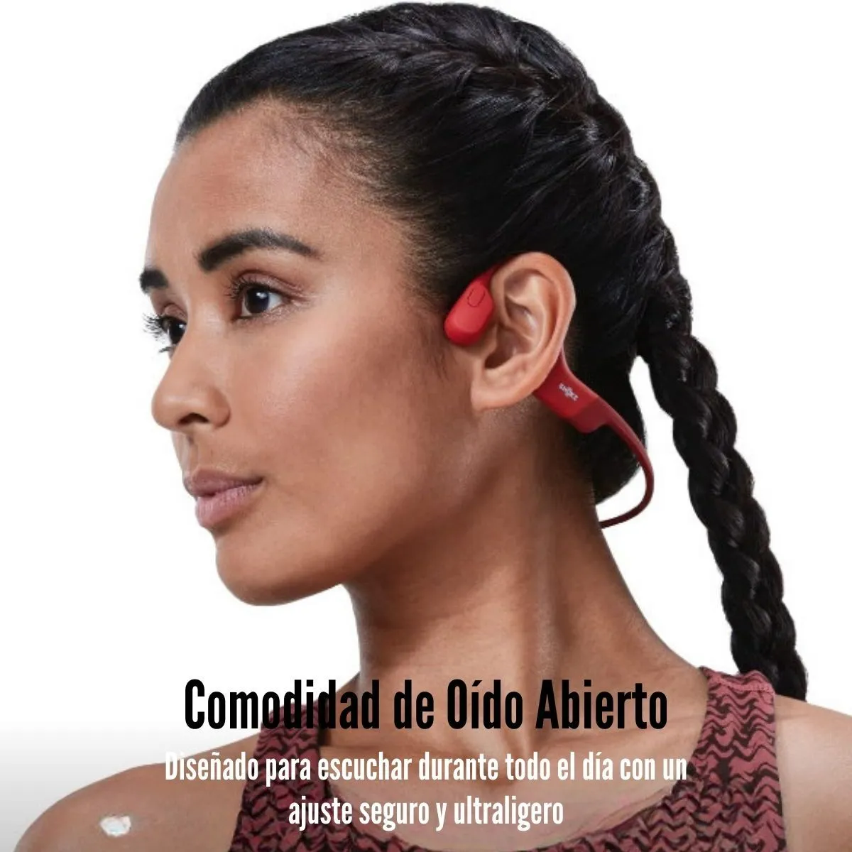 SHOKZ - Shokz - Audífono OpenRun S803 Wireless Conducción Ósea Sport - Red
