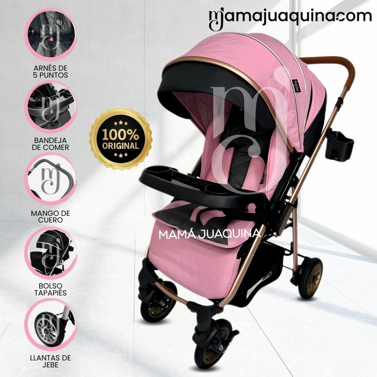 BEAUTIFUL - COCHE CUNA «MERCURY» Pink