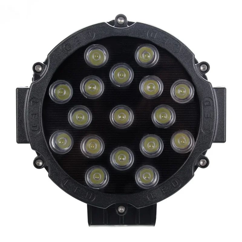 GENERICO - Par faros Neblinero 4x4 7 Pulgadas 17 Led Epistar Blanco