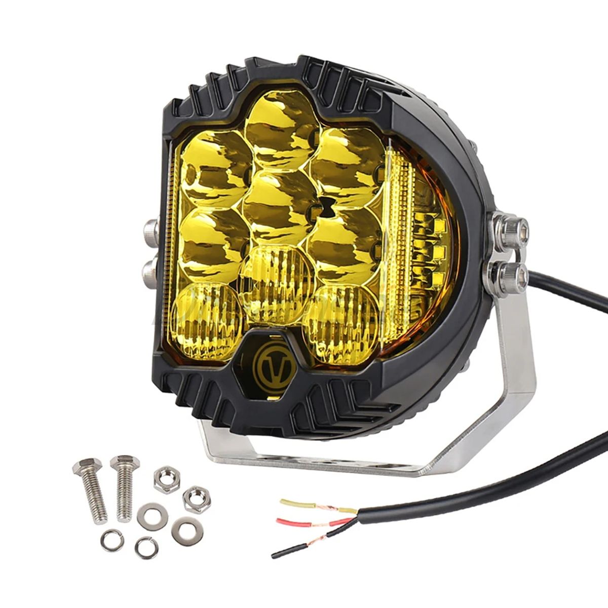 GENERICO - faro Neblinero Force Luz Trabajo Led Neblinera Amarilla 4x4