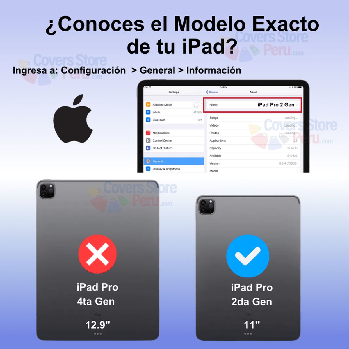 GENERICO - Funda para iPad Pro 11 2020 11" + Portalápiz Transparent Antishock