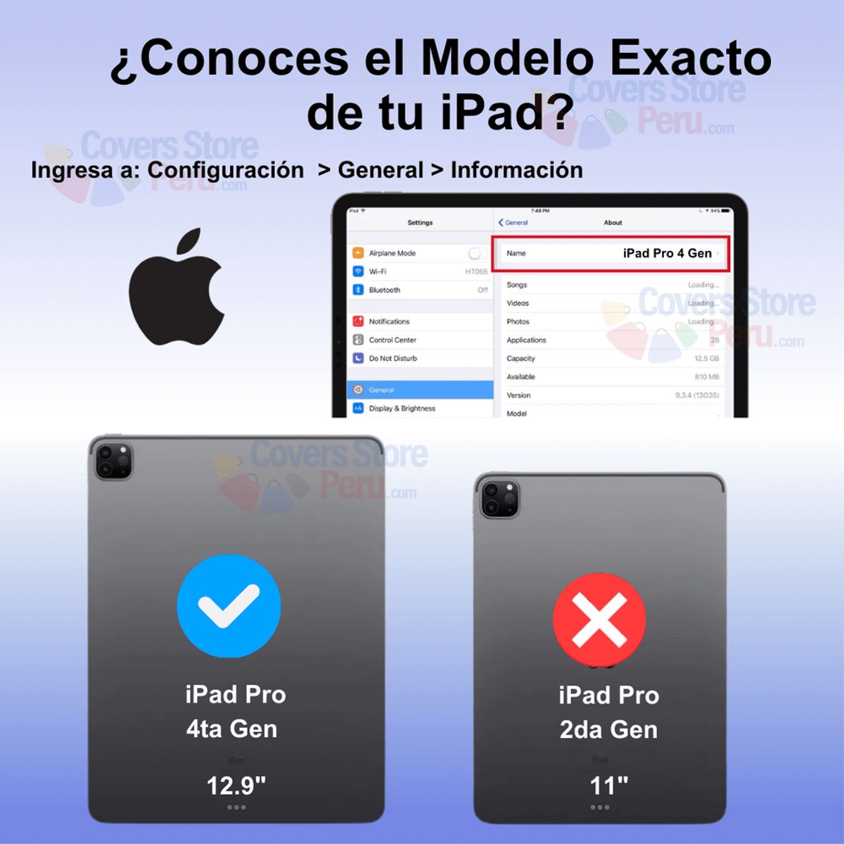 GENERICO - Funda para iPad Pro 2020 con Portalápiz Transparent Antishock